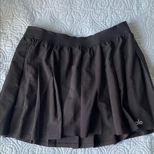 ALO Yoga black Pleated Mini Skirt